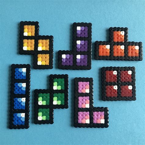 Tetris Set / Pixel Art | Etsy