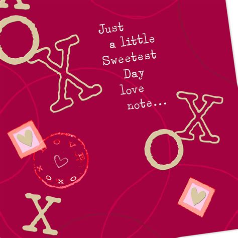 XOXO Love Note Sweetest Day Card for Husband - Greeting Cards - Hallmark