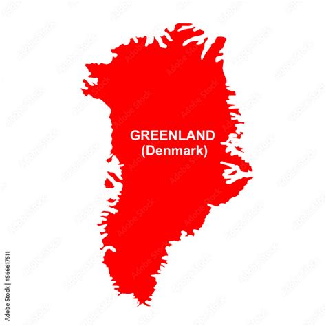 High resolution transparent map of Greenland(Denmark) Stock ...