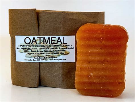 Oatmeal Bar Soap (organic & biodegradable) 80gr | Health Soaps Bath & Body