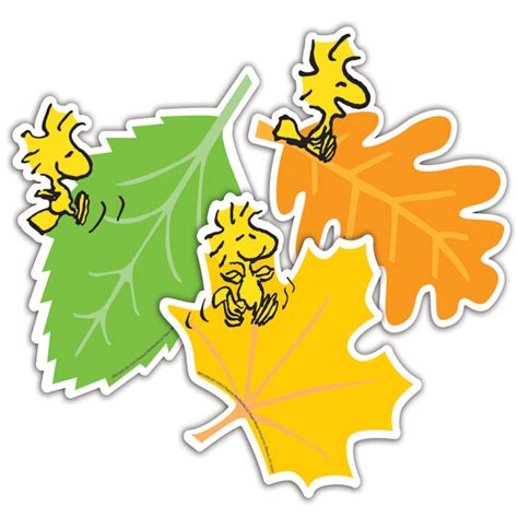 Peanuts Fall Leaves - Assorted Paper Cut-Outs