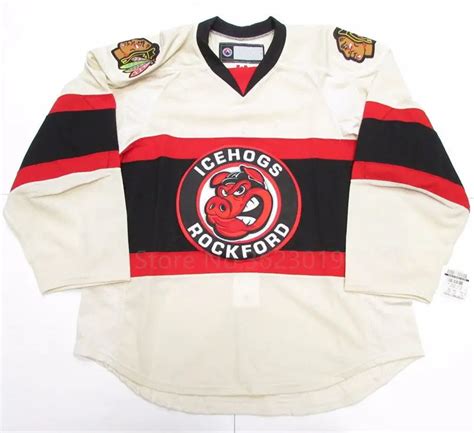 ROCKFORD ICEHOGS HOCKEY JERSEY Embroidery Stitched Customize any number ...