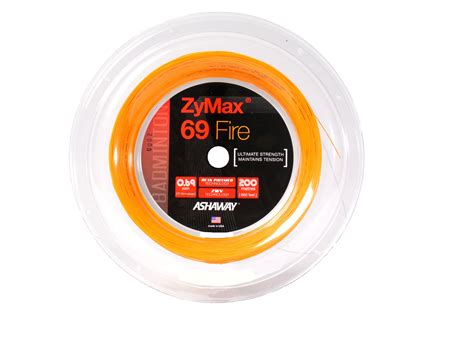 Ashaway Zymax 69 Fire Badminton String Reel (Orange) | RacquetGuys