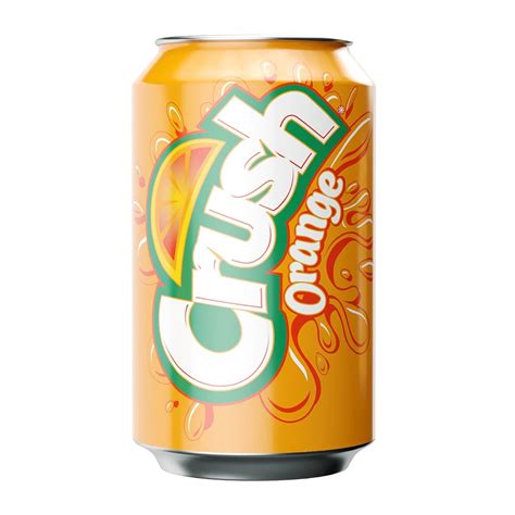 Crush Orange Soda Can 355ml - 3D Model by murtazaboyraz