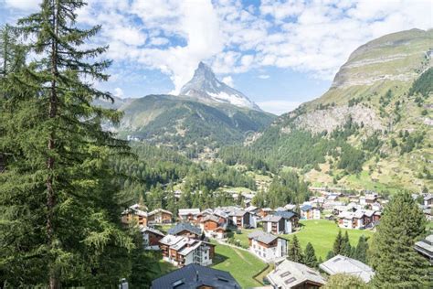 Zermatt and Matterhorn on the Background, Switzerland Stock Image ...