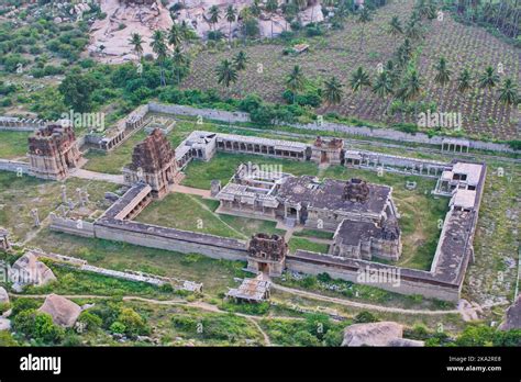 An aerial view of the Hampi group of monuments in Karnataka, India Stock Photo - Alamy