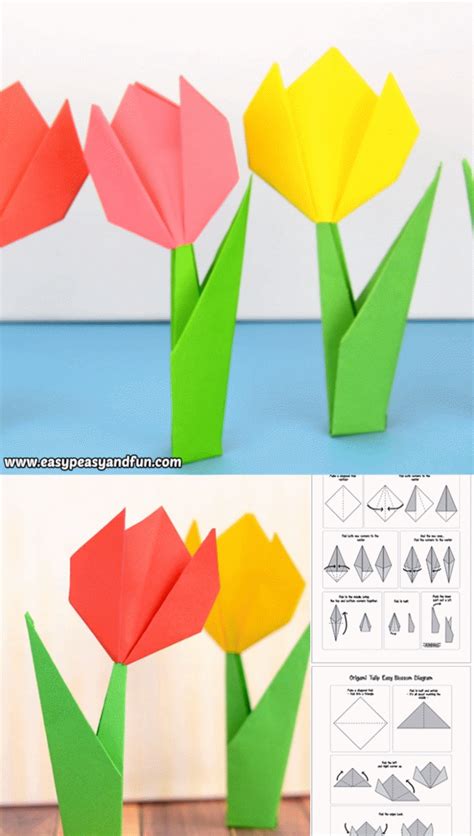 Origami für Anfänger. Leichte Osterhasen basteln. Für Kinder ab 2 ...