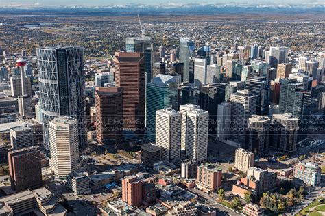 Aerial Photo | Calgary Downtown Skyline