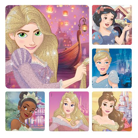 Disney Princess Glitter Stickers