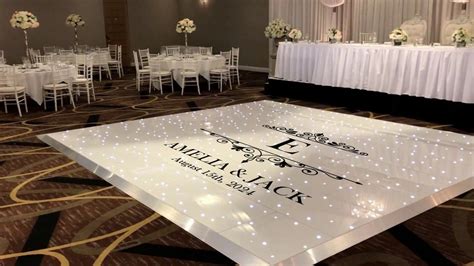 Wedding Sign & Vinyl Dance Floor Decal Sticker Name Vinyl Floor Decal Wedding Decor Custom Event ...