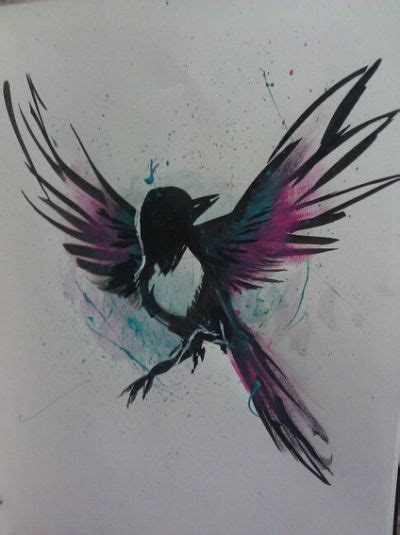 Magpie Tattoo | eyecatchingtattoos.com | Magpie tattoo, Tiny bird ...