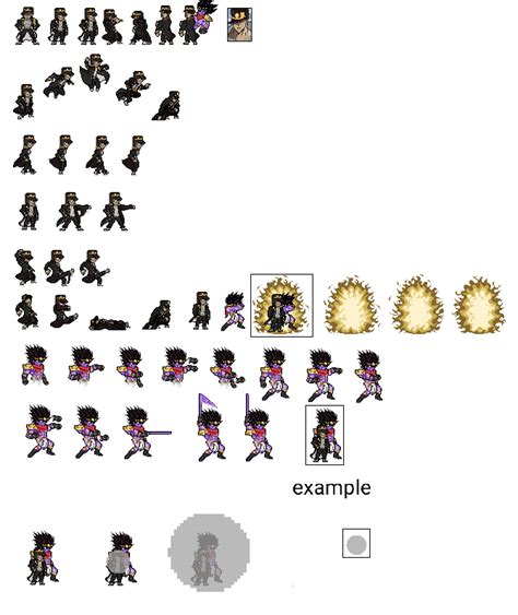 jotaro ulsw sprite sheet remake by contadodavid on DeviantArt