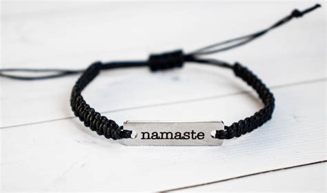 Namaste Bracelet, Yoga Jewelry, Inspiration Gift, Spiritual, Yogi for ...