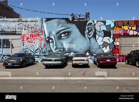 geography / travel, USA, California, Los Angeles, graffiti and mural ...