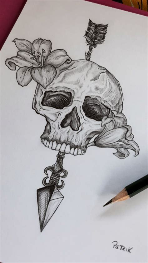 Cool Skull Art Drawings