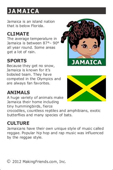 Facts about Jamaica - MakingFriends