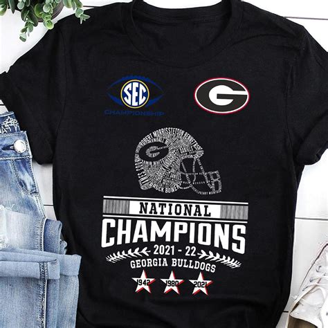 National Championship 2021-2022 Georgia Bulldogs 1942 1980 2021 Shirt - FISHINGPREMIUM | Georgia ...