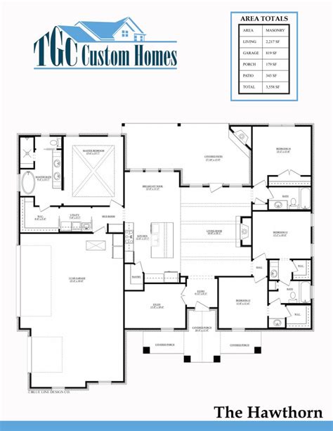 Hawthorn Floor Plan – TGC Custom Homes