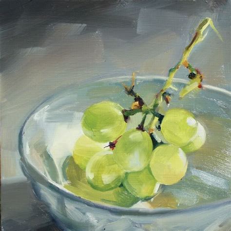 Deb Anderson | OIL | Green Grapes | Vegetable painting, Fruit painting ...