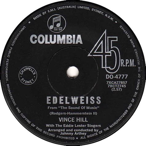 Vince Hill – Edelweiss (1967, Vinyl) - Discogs