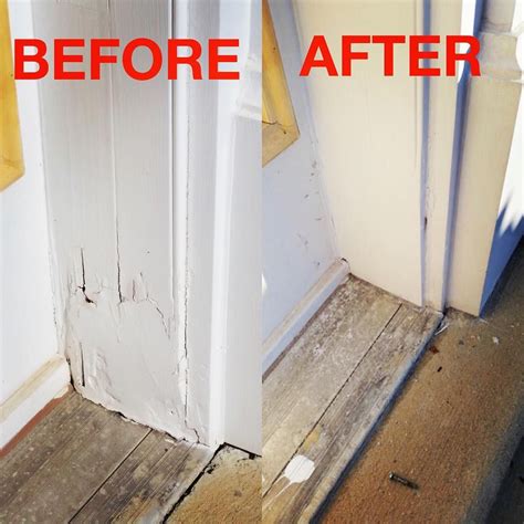 Replace poor repair of wood rot on door frame #doors #repair #carpentry #clintonmd # ...