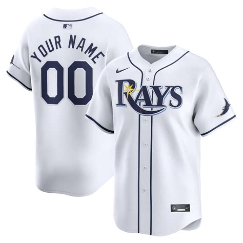 Men's Tampa Bay Rays Nike White Home Limited Custom Jersey - Official ...