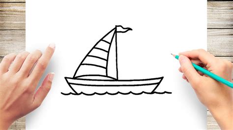 How to Draw Boat Easy - YouTube