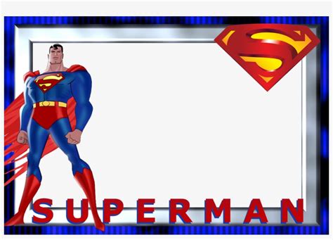 Superman Logo Png - Superman Layout For Invitation - Free Transparent ...