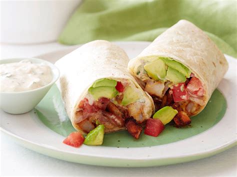 Blackened Shrimp Wrap with BBQ Bacon and Cajun Remoulade recipe from Jeff Mauro via Food Network ...