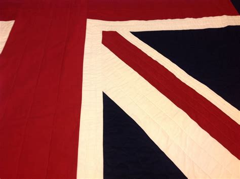 Custom Union Jack British Flag Quilt- Twin Size by Songs And Stitches | CustomMade.com