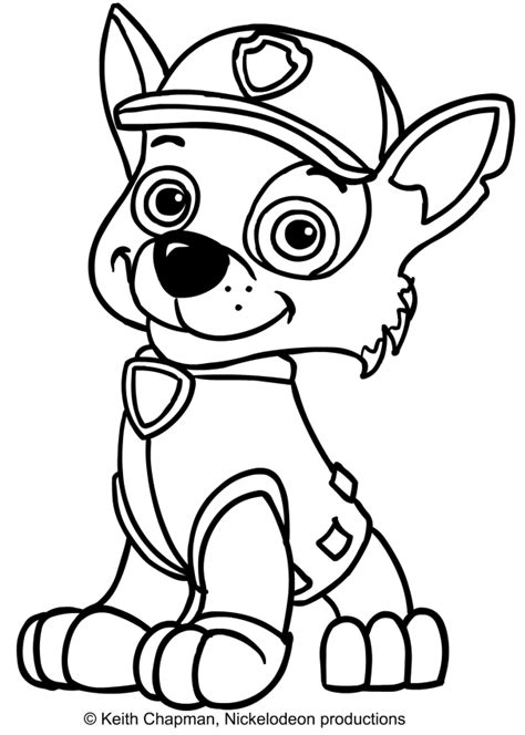 Paw Patrol Rubble And Rocky Coloring Page Free Printable Coloring | Porn Sex Picture