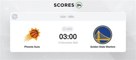 Phoenix Suns vs Golden State Warriors 13/12/2023 03:00 Basketball ...