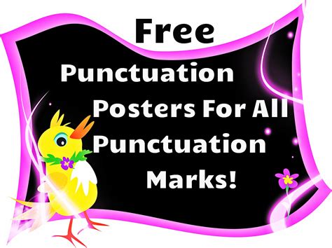 Free Punctuation Posters Printable | Gerald Printable