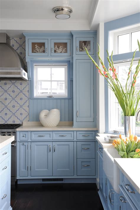 A Bright Blue Kitchen | Blue kitchen designs, Kitchen interior, Blue kitchen cabinets