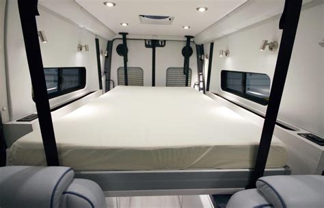 Sprinter with EuroLoft Bed Lift | Bed lifts, Campervan bed, Van bed