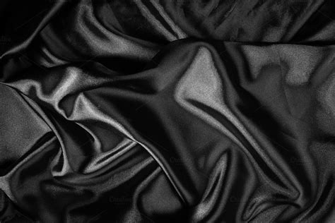 Shiny black satin fabric | High-Quality Abstract Stock Photos ~ Creative Market