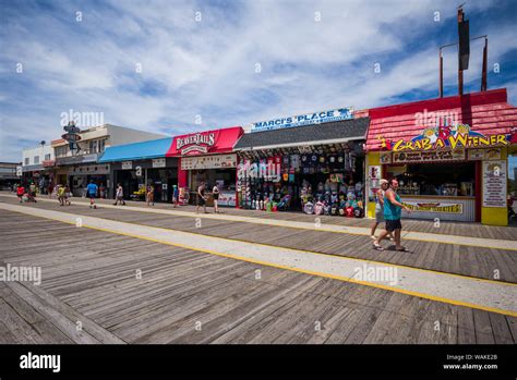 USA, New Jersey, Wildwoods. Wildwood Boardwalk Stock Photo - Alamy