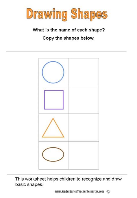 Basic Shapes Worksheets