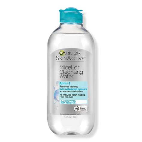 SkinActive Micellar Cleansing Water All-in-1 Cleanser & Waterproof Makeup Remover - Garnier ...