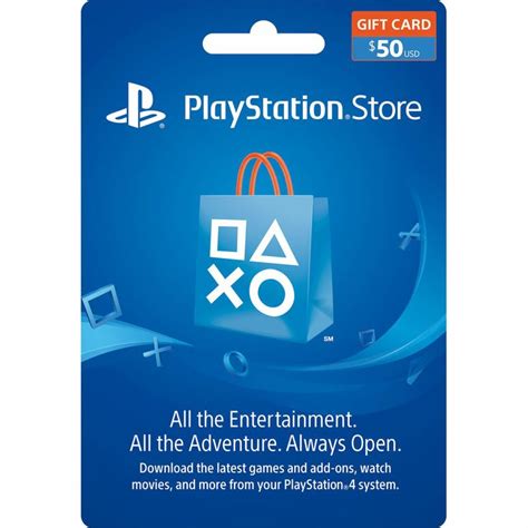 $50 US PlayStation Store PSN Gift Card -MAIL DELIVERY ONLY- PS3 PS4 PSP ...