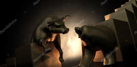 Bull And Bear Market Statues Stock Photo by ©albund 55974377