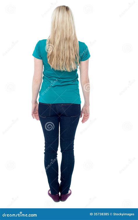 Back Pose Of Casual Young Female Royalty Free Stock Photo - Image: 35738385