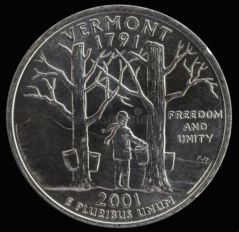 Coin 25 US Cents. States and Territories Stock Image - Image of symbol ...