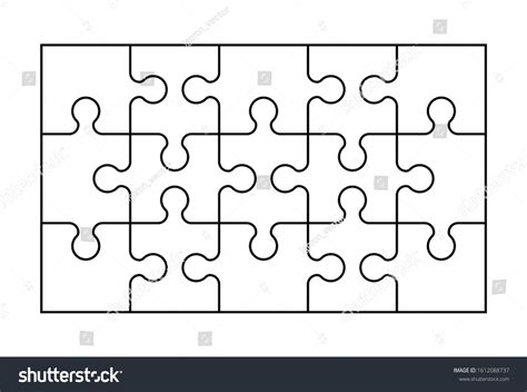 Set Fifteen Puzzle Pieces Puzzle Different Stock Vector (Royalty Free) 1612088737 | Shutterstock