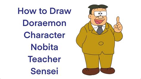 How to Draw || Doraemon || Sensei || Nobita Teacher || Character Drawing || Full Step by Step ...