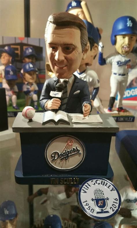 Vin scully talking desk bobblehead. One of my favorites in my collection. | Dodgers, Dodgers ...