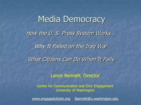 PPT - Media Democracy PowerPoint Presentation, free download - ID:5335535