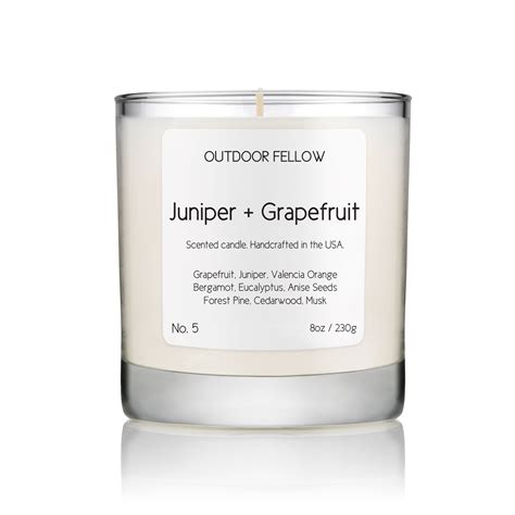 Juniper and Grapefruit Scented Candle | Outdoor Fellow