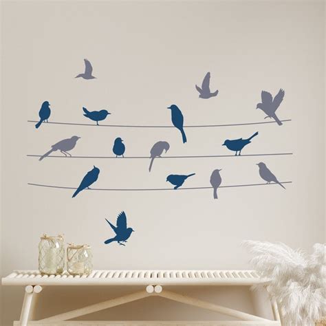 Birds on Wire Tattoo - Etsy