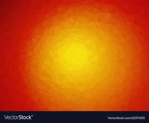 Red sun yellow orange background Royalty Free Vector Image